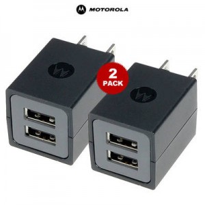 Motorola 2-Pack Dual USB Port Travel Cube Charger - 93% off