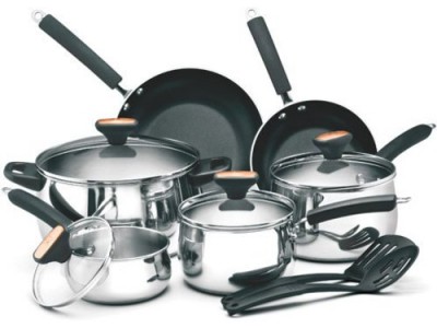 Paula Deen Stainless Steel 12-pc. Cookware Set Sale