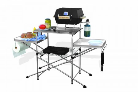 Camco Deluxe Folding Grilling Table Super Sale