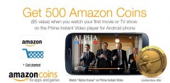 Free 500 Amazon Coins when you watch a Movie or TV show