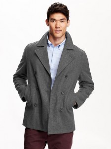 Old Navy Men's Wool-Blend Peacoat Sale