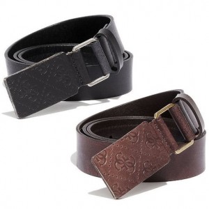 Guess Men's Signature Leather Belt Sale