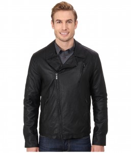 Kenneth Cole Faux Leather Asymmetrical Jacket Sale
