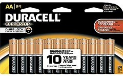 Duracell Battery Coppertop Alkaline AA or AAA 24-pk Sale