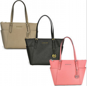 Michael Kors Jet Set Top Zip Saffiano Tote Sale