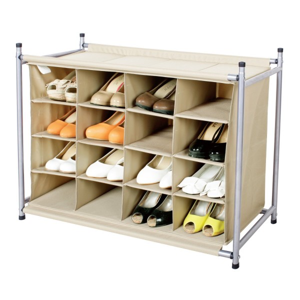 StorageManiac 16 Compartment Shoe Rack Sale 39.99 BuyVia