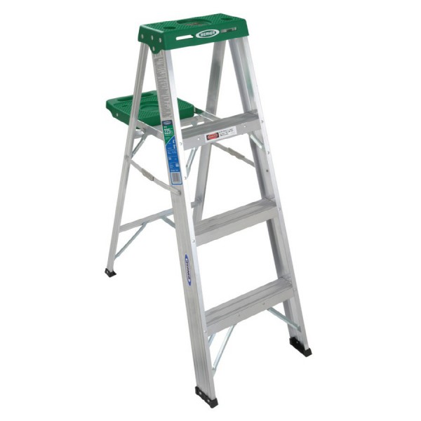 Werner 9 ft. Reach Aluminum Step Ladder Sale 19.99 BuyVia