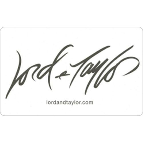 50 Lord & Taylor Gift Card for only 40 Email deli