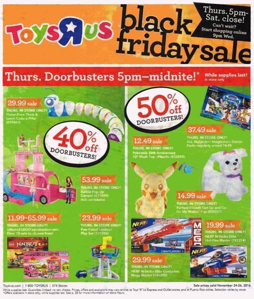 Black Friday 2016: Toys R Us Ad Scan - BuyVia
