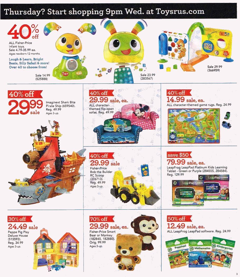 Black Friday 2016 Toys R Us Ad Scan BuyVia