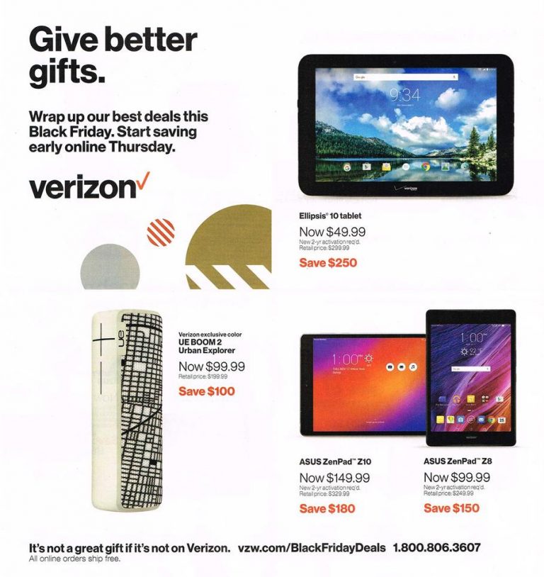 Black Friday 2016 Verizon Wireless Black Friday Ad Scan
