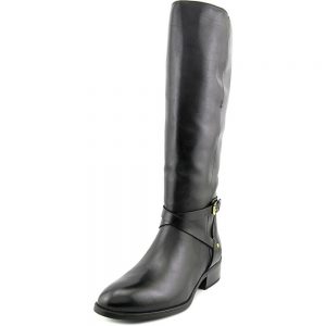 Ralph Lauren Mariah Round Toe Leather Knee High Boot Sale