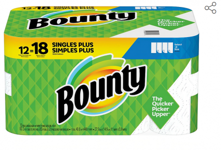 Bounty Select-A-Size White Paper Towels 12 Giant Rolls Sale