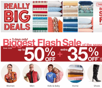JCPenney Up to 50% off - Extra 35% off Flash Sale