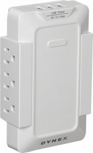 Dynex 6-Outlet, 3-USB-Port Power Hub Sale