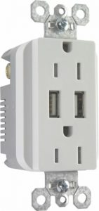 Legrand/Pass & Seymour - Standard/USB Combo Wall Outlet