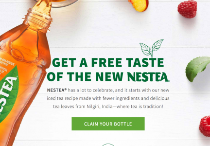 Free Bottle of Nestea Iced Tea