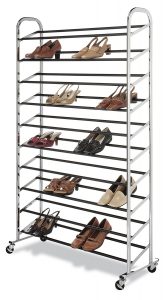 Whitmor 50 Pair Rolling Shoe Rack Sale