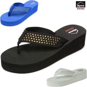 Alpine Swiss Women's Flip Flops Thong Sandals Sale