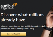 New Audible Annual Membership - $0.99/month for first 3 months