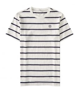 Aeropostale Mens Striped Logo Tee Sale