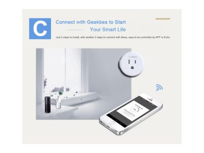 Geekbes Smart Socket WiFi Power Plug 3pk Sale