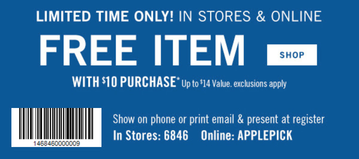 Bath & Body Works Coupon Code Free item with 10 purchase w/ Code