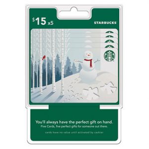 Discounted Starbuck's $75 Value Gift Cards