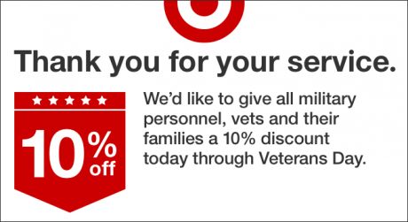 picture of Target 10% for All Military Personnel/Vets