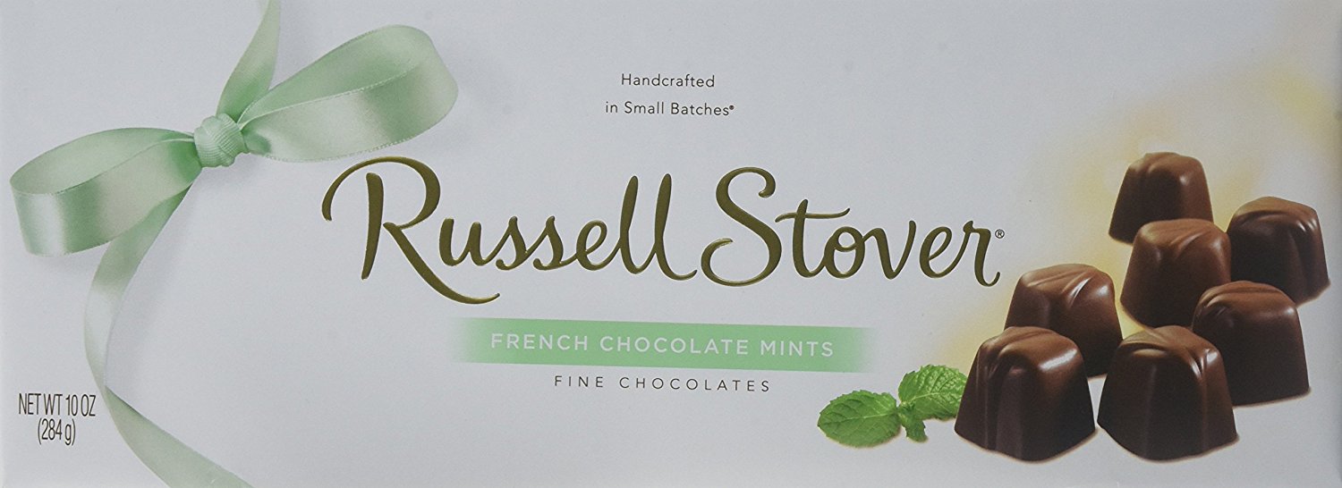 Russell Stover French Chocolate Mints Box, 10 Ounce 3.99