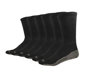 Dickies Men's 6-Pack Dri-Tech Moisture Control Crew Socks