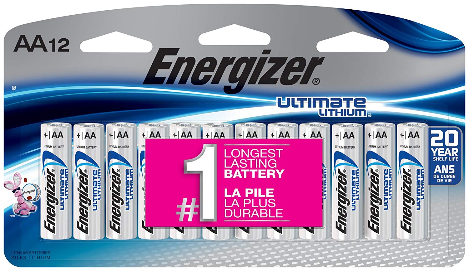 Energizer Ultimate Lithium AA Batteries, 12 Count Sale 10.34
