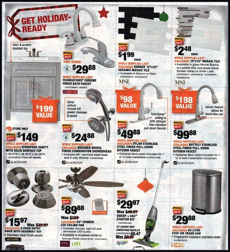 Black Friday 2018 Home Depot Ad Scan BuyVia