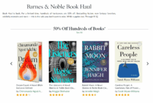 Barnes & Noble Up to 50% off Hundreds of Hardcover Books