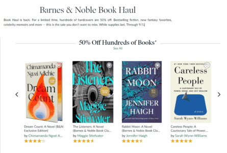 Barnes & Noble Up to 50% off Select Books