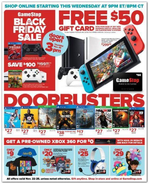gamestop black friday 2018 online