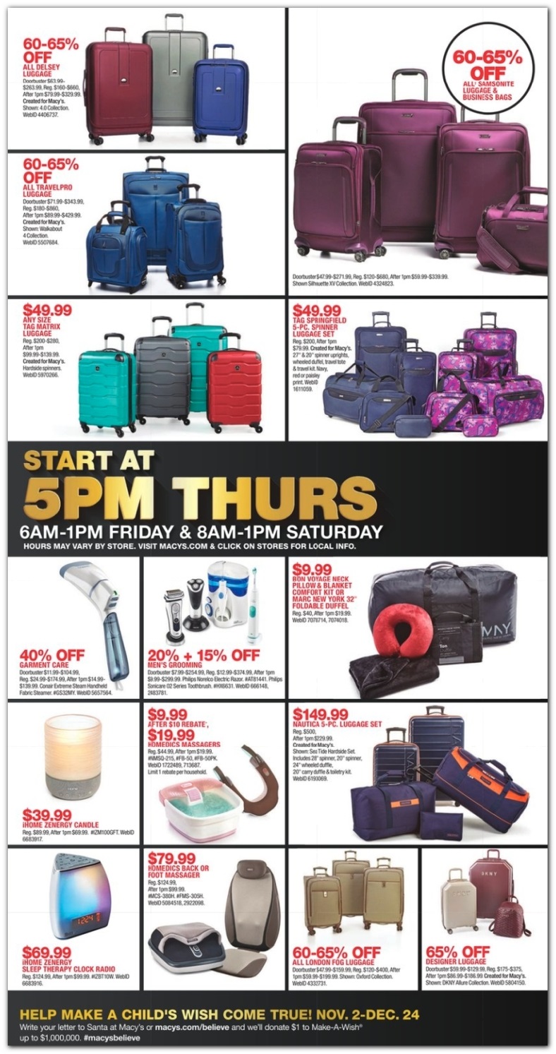 Macy's Black Friday Sale Ad 2018 Paul Smith