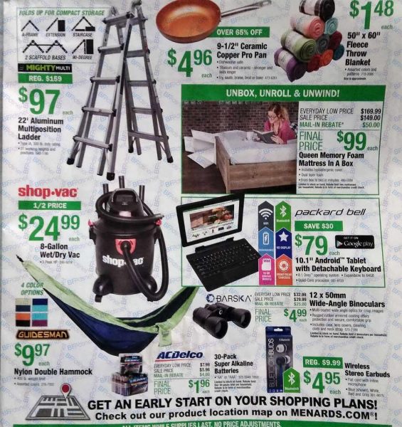 Black Friday 2018 Menards Ad Scan BuyVia