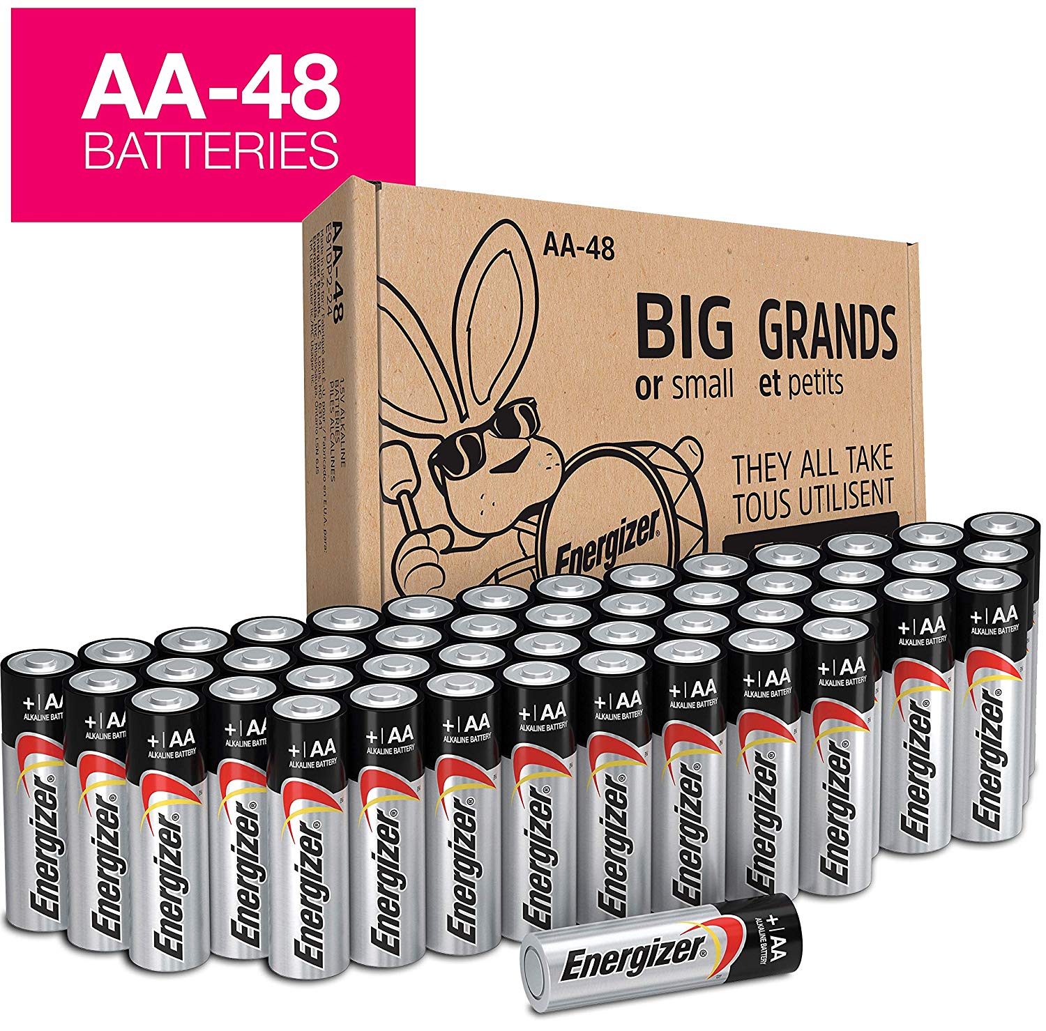 Energizer AA Batteries 48 Pack Sale 14.99 BuyVia