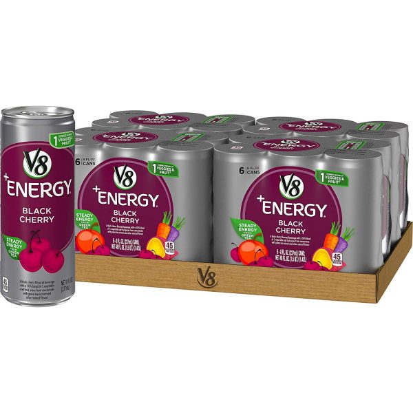 V8 Energy Drink Black Cherry 24 ct Sale 11 14 BuyVia