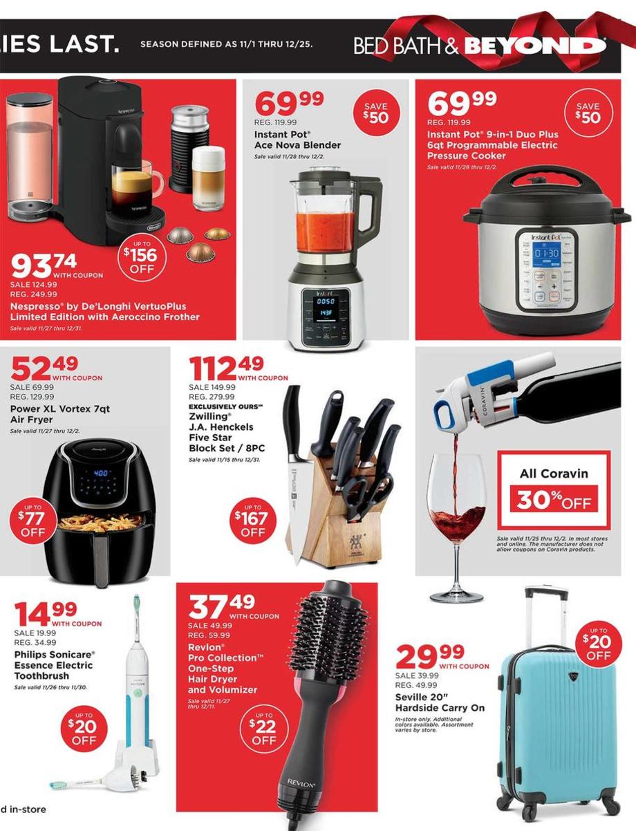 Live Black Friday 2019 Bed Bath & Beyond Ad Scan