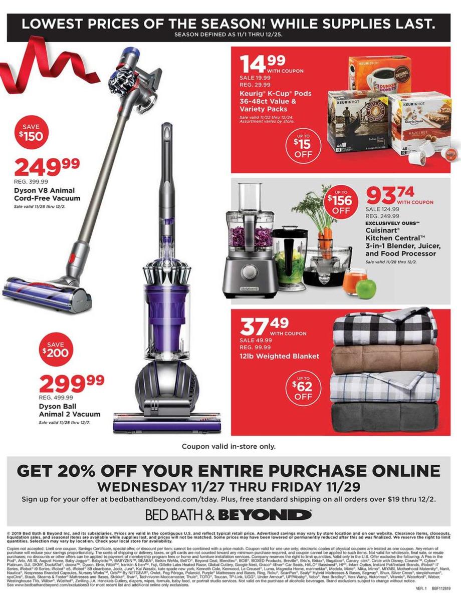 Live Black Friday 2019 Bed Bath & Beyond Ad Scan