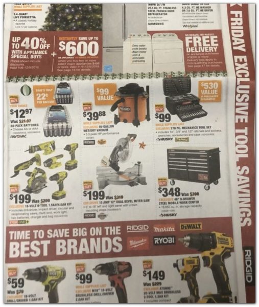 Home Depot Black Friday 2019 Ad Scans BuyVia