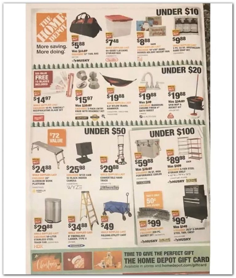 Home Depot Black Friday 2019 Ad Scans BuyVia