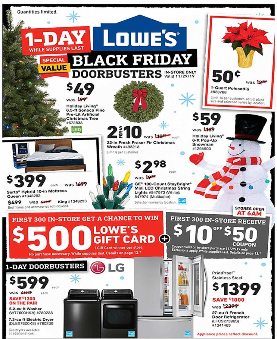lowes black friday dishwashers
