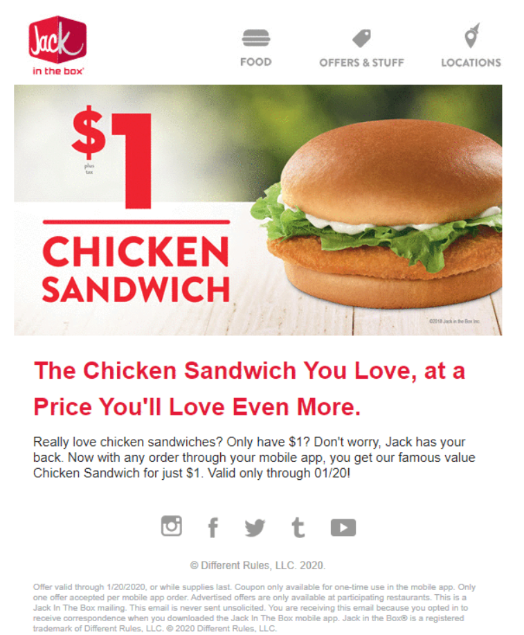 Jack In The Box Coupons And Discounts