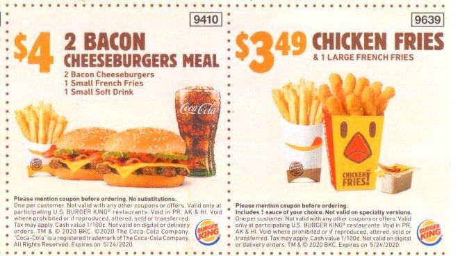 Burger King Coupons and Discounts