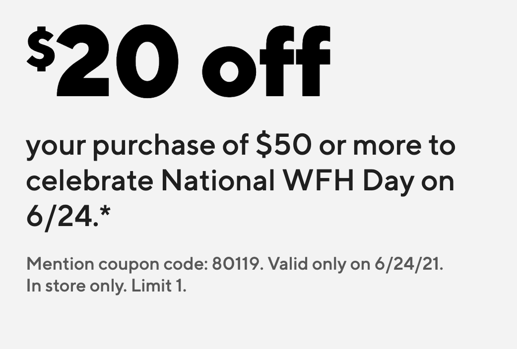 Staples InStore Coupon 20 Off 50+ BuyVia