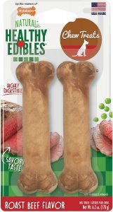 Nylabone Healthy Edibles Flavored Dog Treat Bones, 2ct, Sale