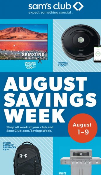 Sam's Club August Savings Week - BuyVia